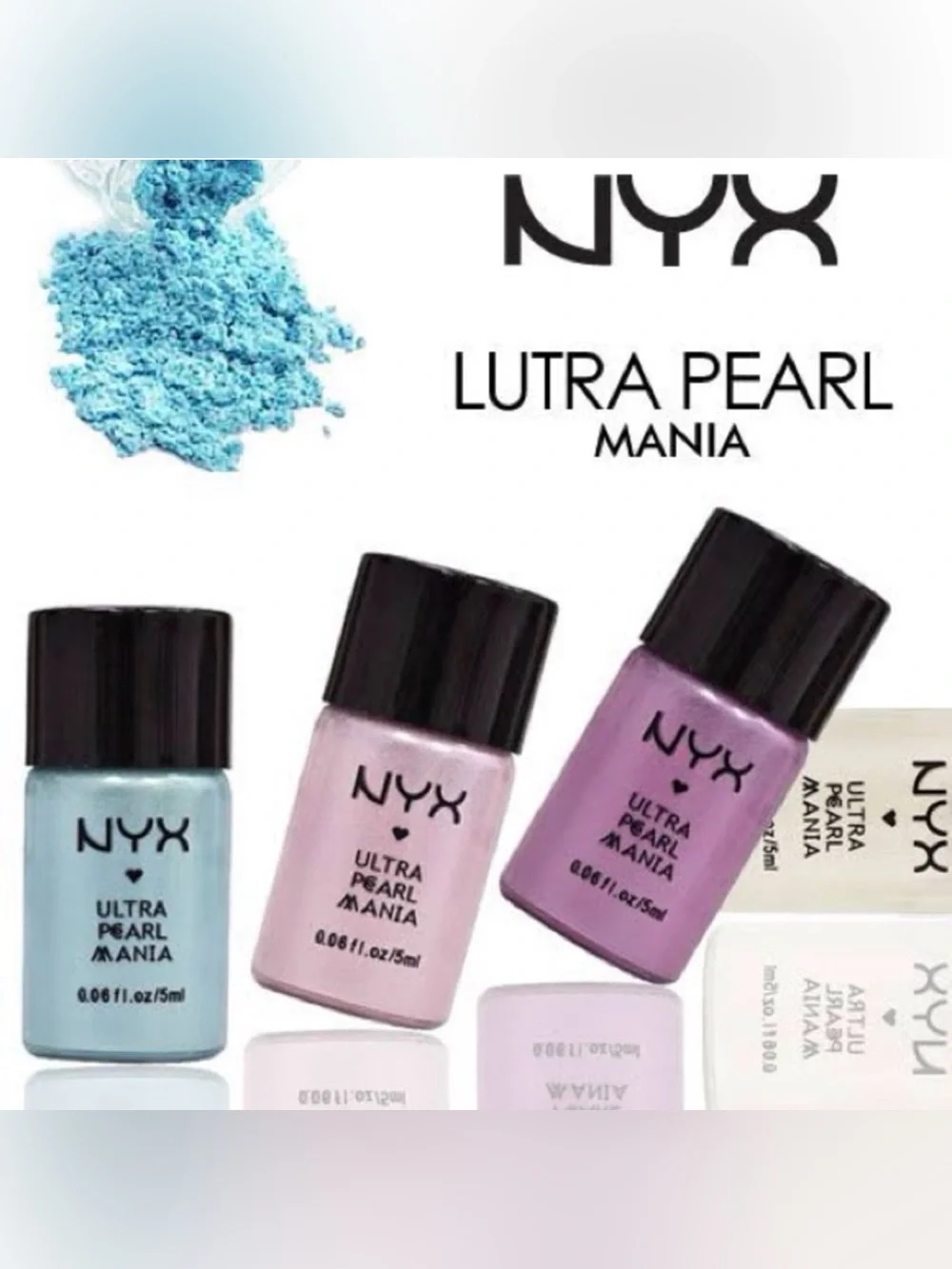 NWT NYX Ultra Pearl Mania Loose Powder Eye Shadow - Purple Pearl LP12